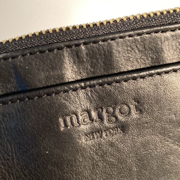 Margot New York leather Betty zip card wallet black - Picture 4 of 16